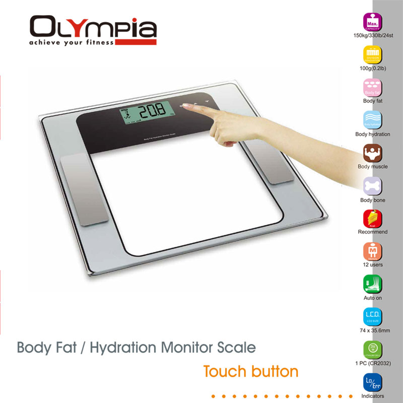Body Fat/Hydration Monitor Scale - 1117 ميزان لقياس الوزن