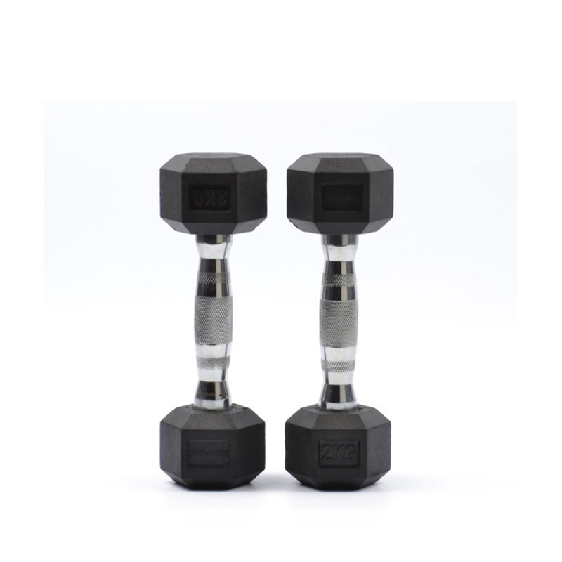 750 Hex Rubber Coated Dumbbell