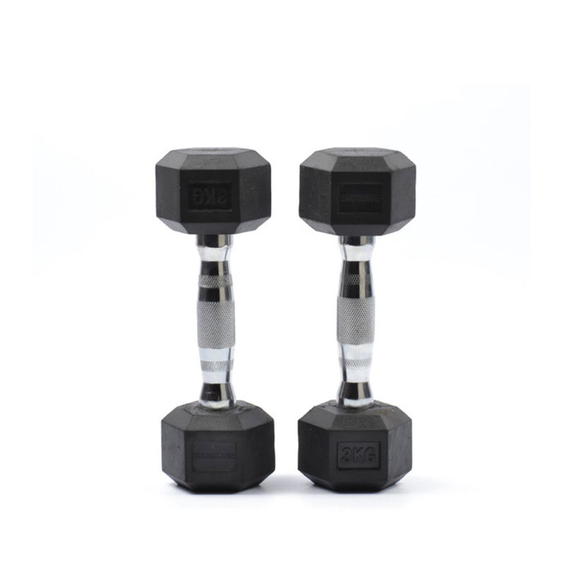 750 Hex Rubber Coated Dumbbell