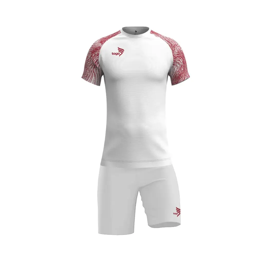 Tago Ultimate S/S T-Shirt White Red