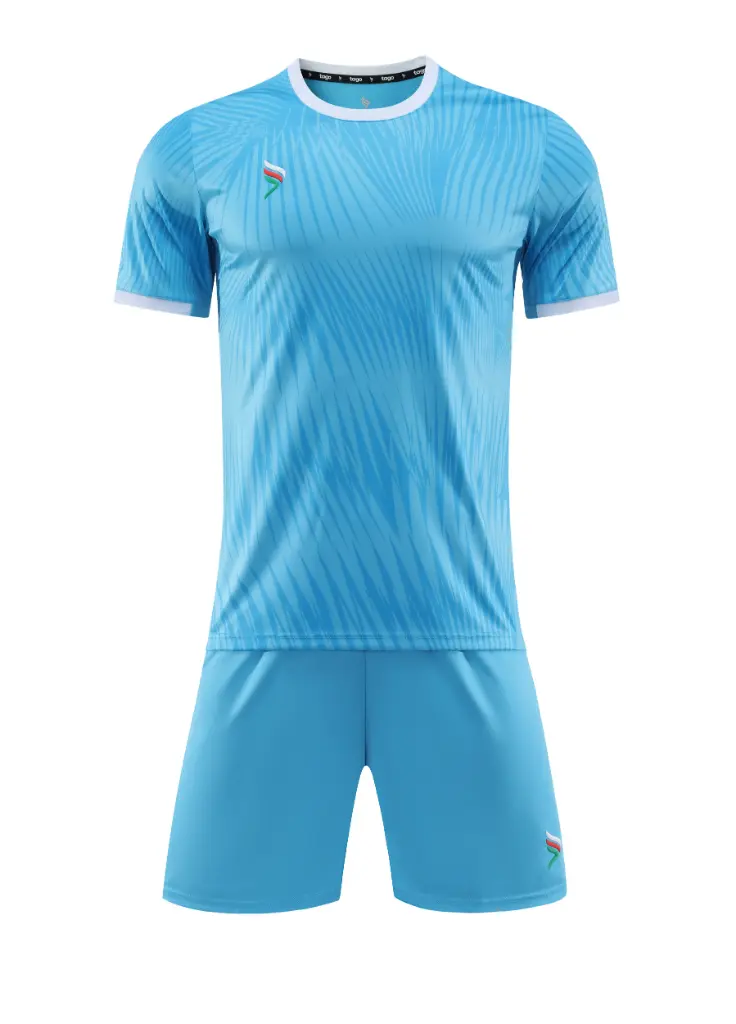 T027# Tago Sahra Soccer Kit S.BL S/S