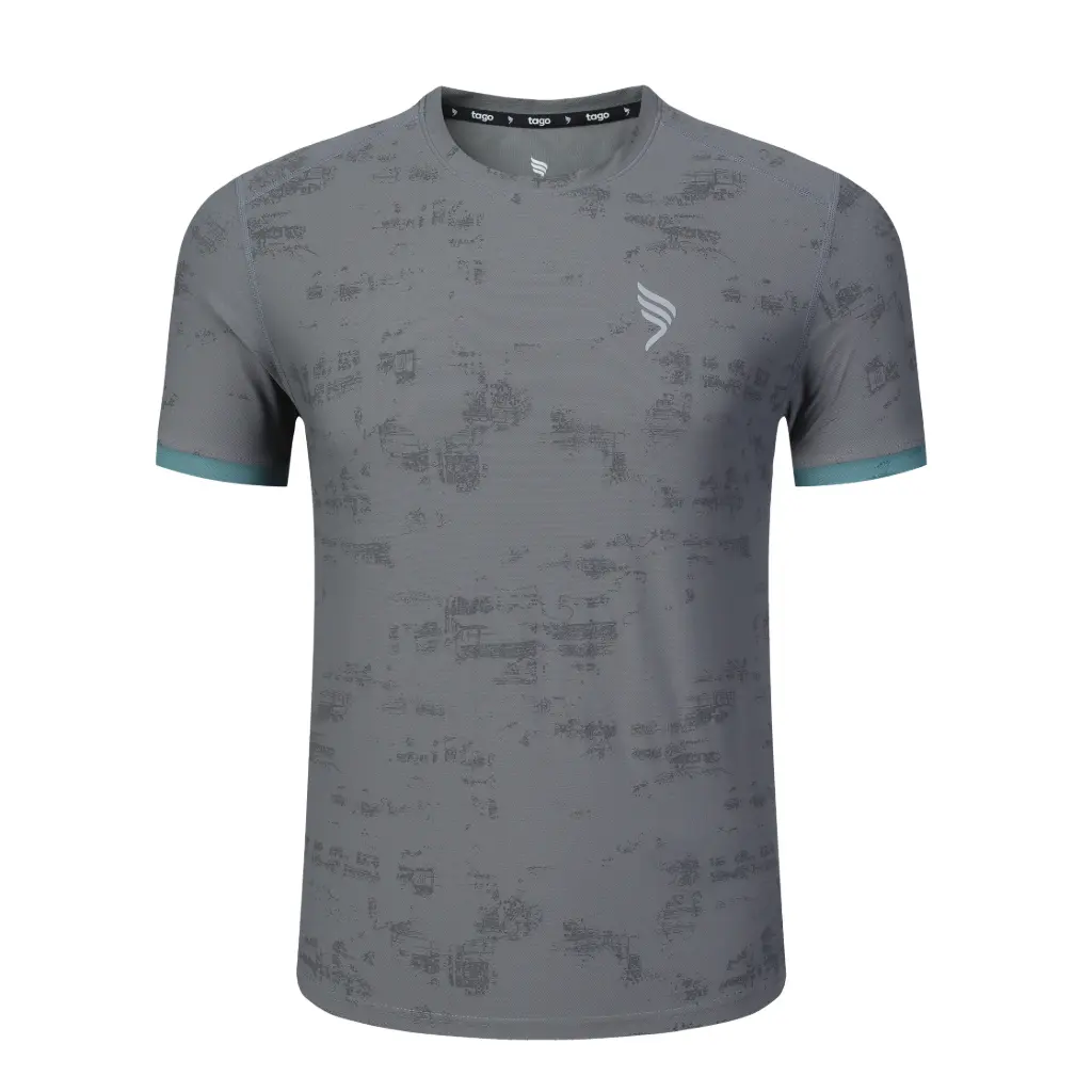 T5-6232# Tago Asala Round Shirt Grey