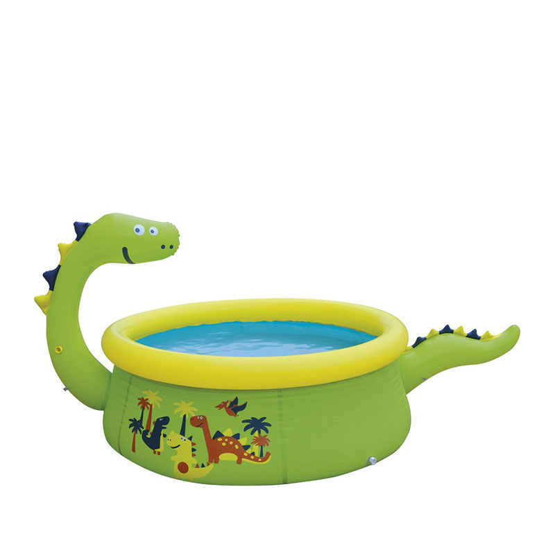 [17786] Dinosaur 3D Spray Pool 1.75cmx62cm (69"x24.5")