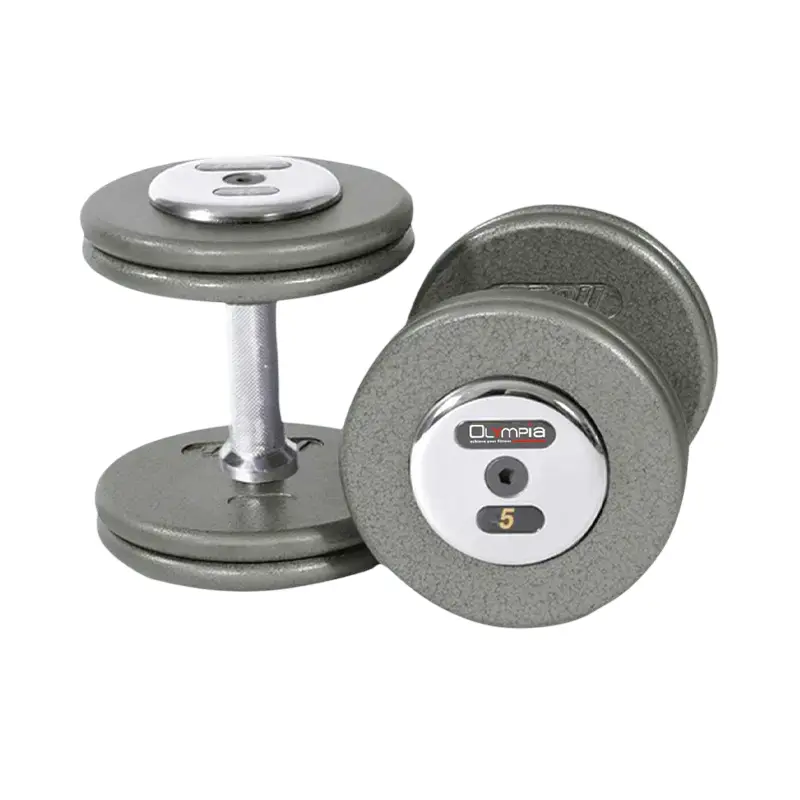 415 OLYMPIA Gray Hammertone Dumbbell