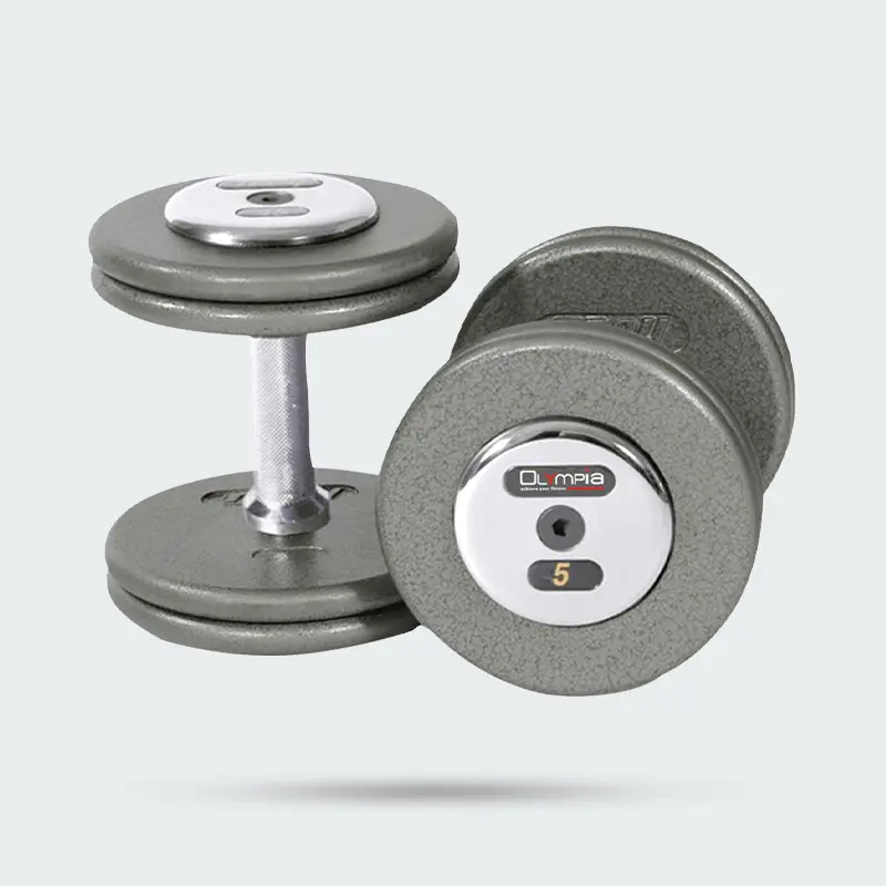415 OLYMPIA Gray Hammertone Dumbbell
