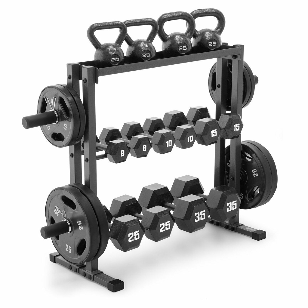 S775 [STE00117] 2 in 1 Dumbbells and weight plates  Rack