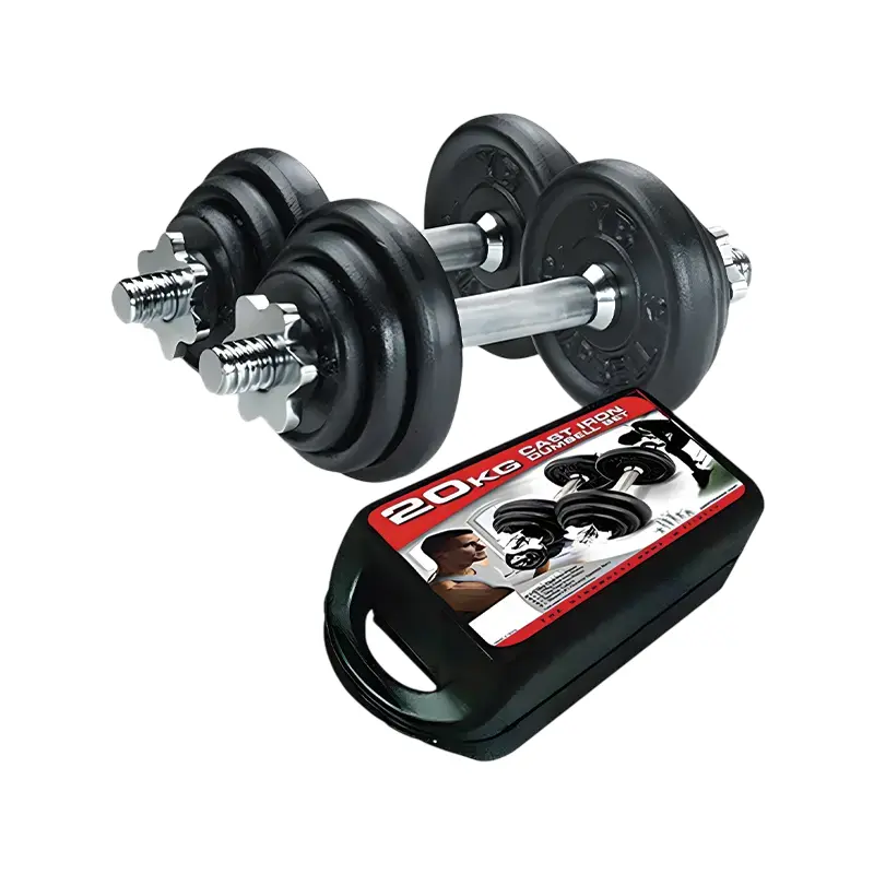 مجموعة أوزان بمجموع 20 كجم سوداء