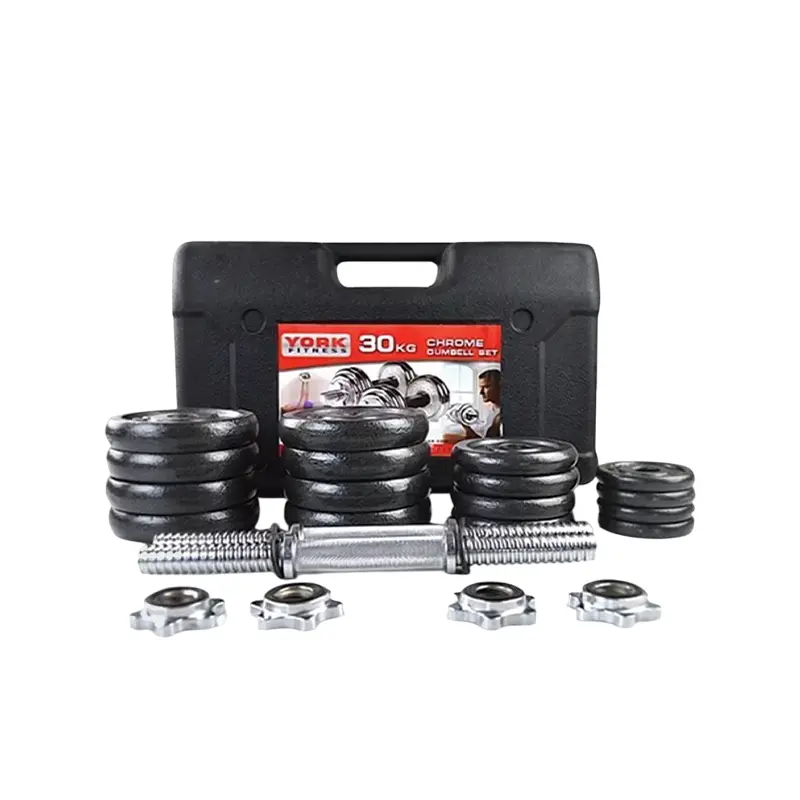 مجموعة أوزان بمجموع 30 كجم سوداء