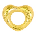 Sequined Golden Heart Swimming Ring (106*94cm Sequined)