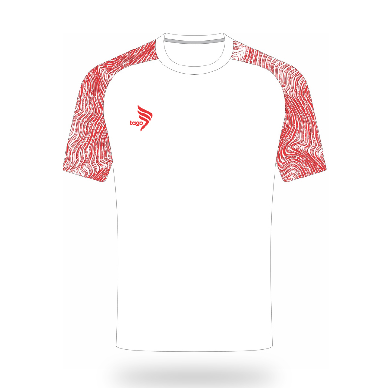 Tago Ultimate S/S T-Shirt White Red