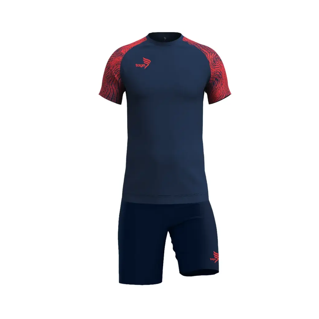 Tago Ultimate S/S T-Shirt D. Navy Red