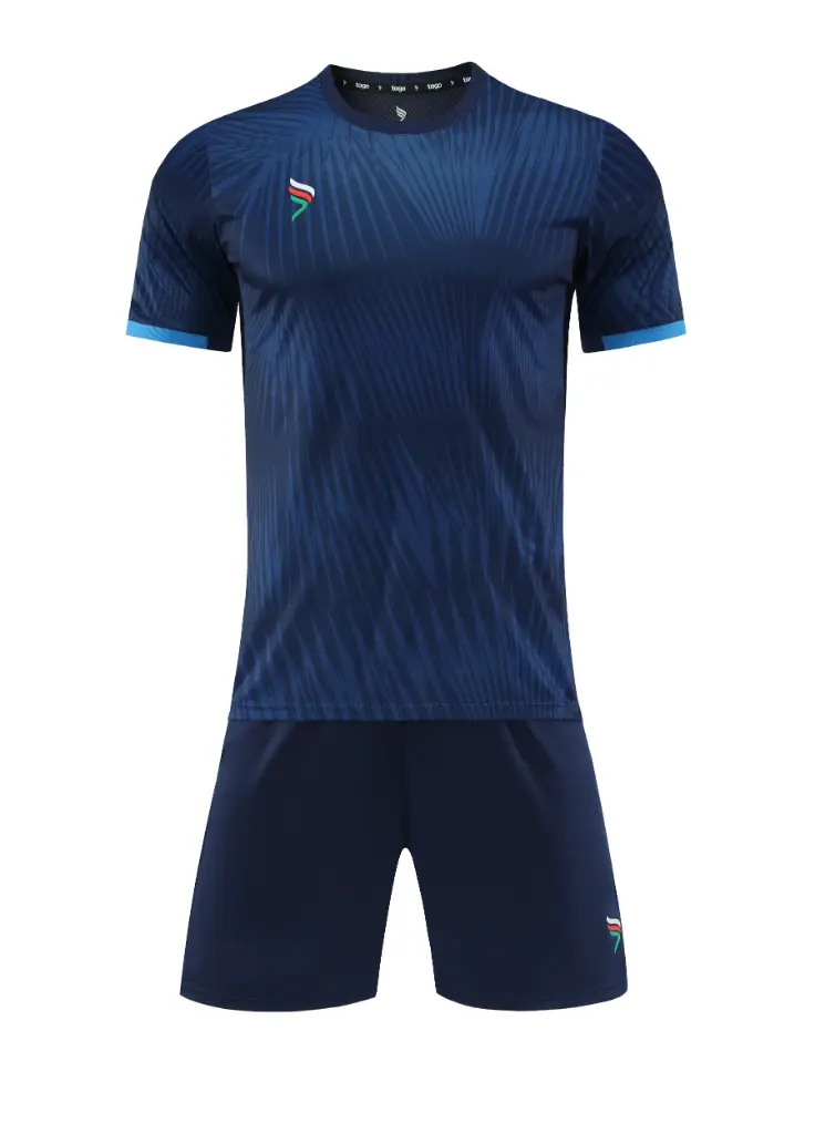 T027# Tago Sahra Soccer Kit N.BL S/S