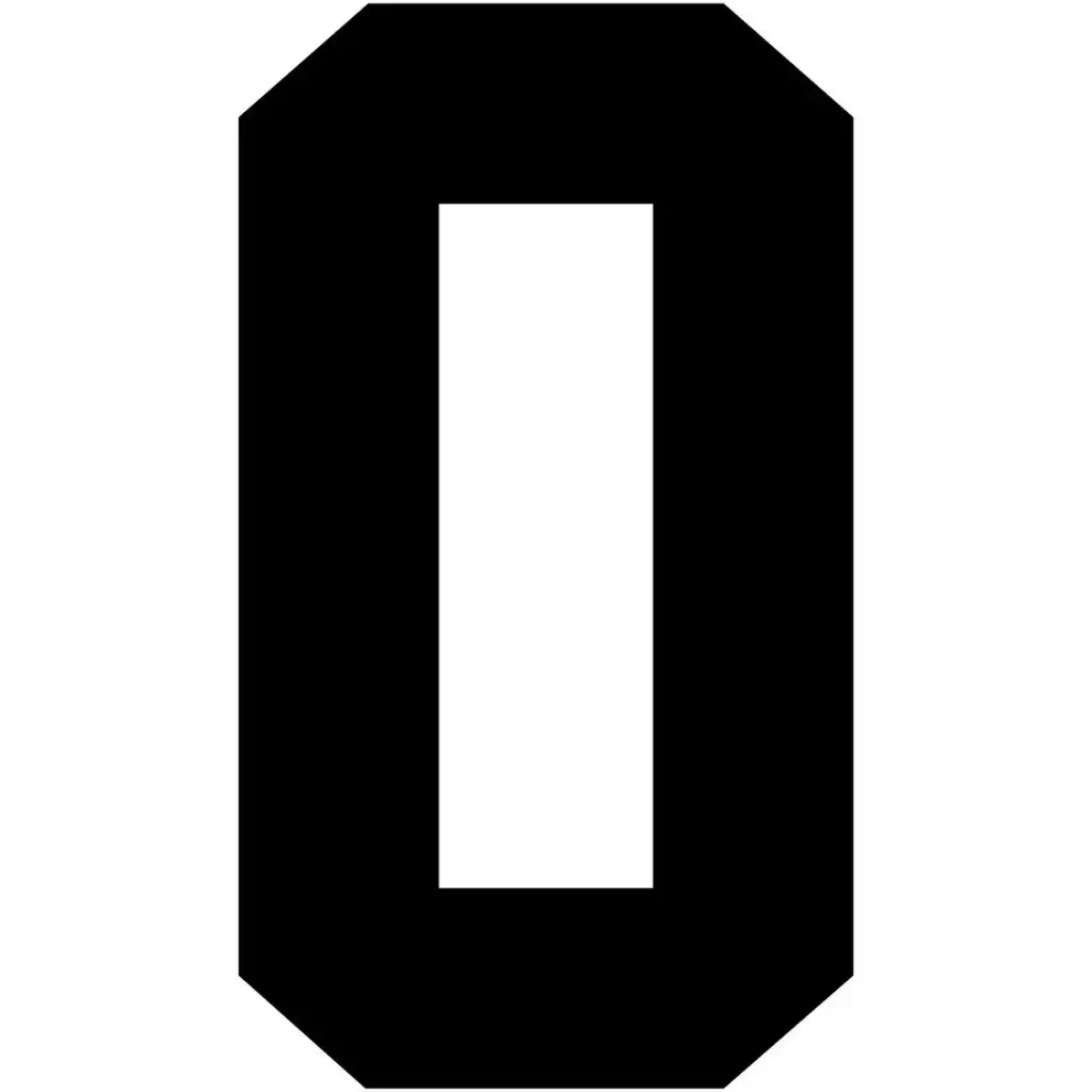 Tago Pro Vinyl Soccer Number Black