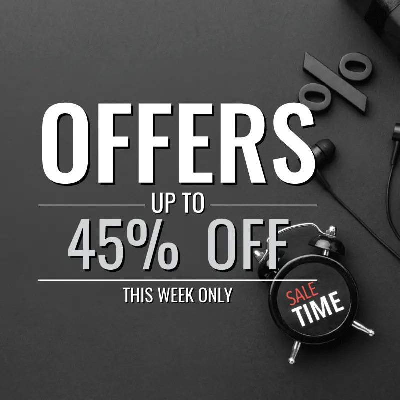 45% Great Offers