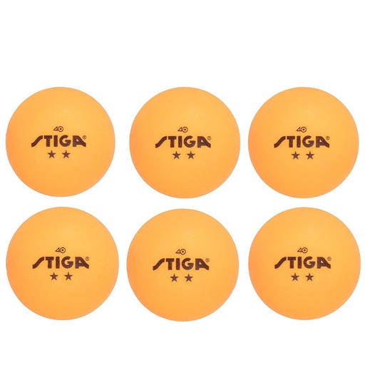 [020382] Table Tennis Ball Training ABS 6-pack Orange (1110-2603-06)