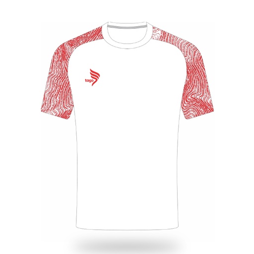 Tago Ultimate S/S T-Shirt White Red