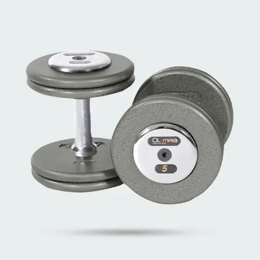 415 OLYMPIA Gray Hammertone Dumbbell