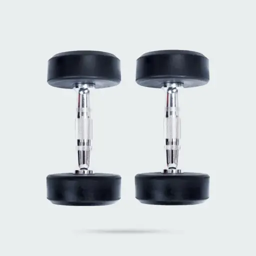 1079 PIO Round Rubber Dumbbell